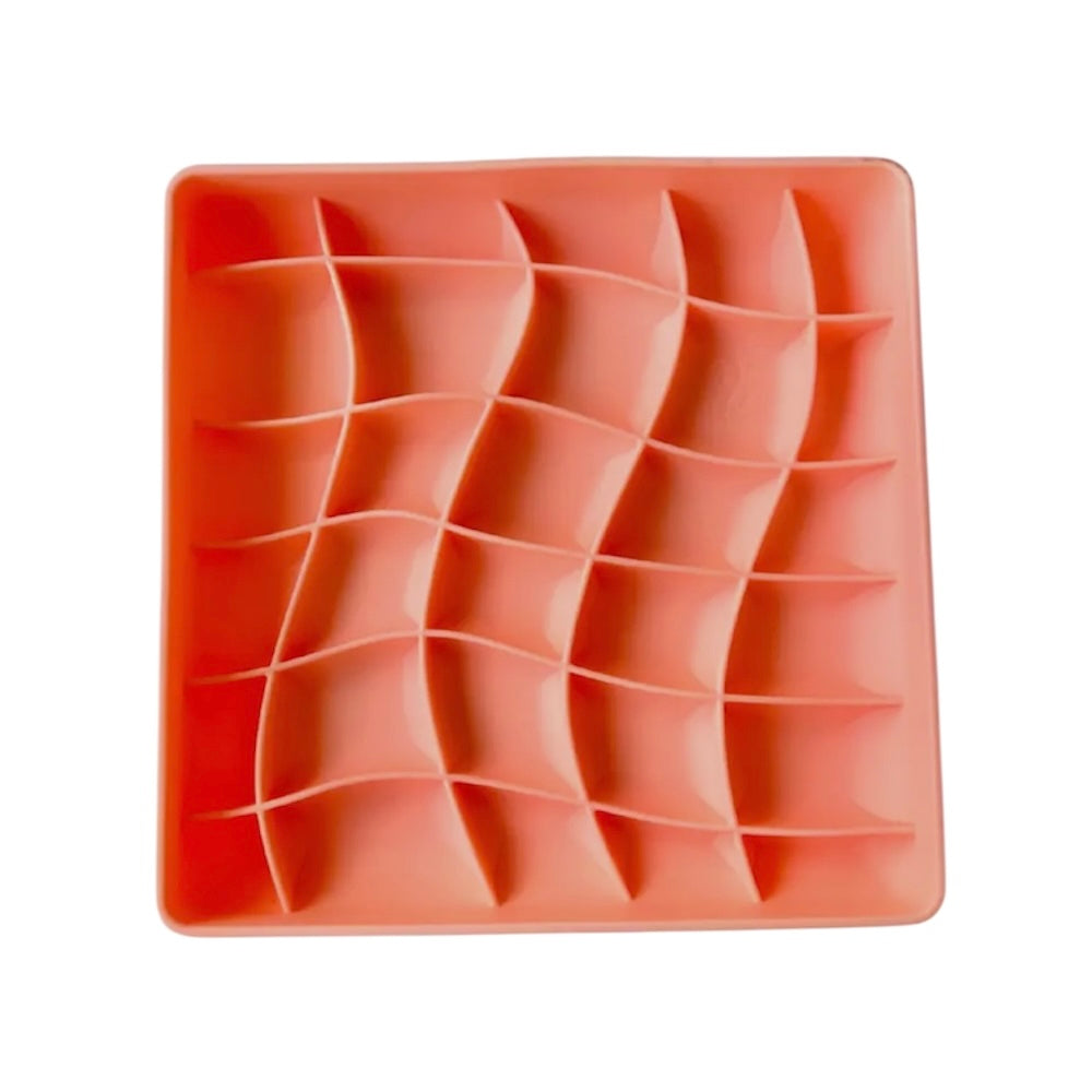 Wavies Slow Feeder Bowl | Salmon