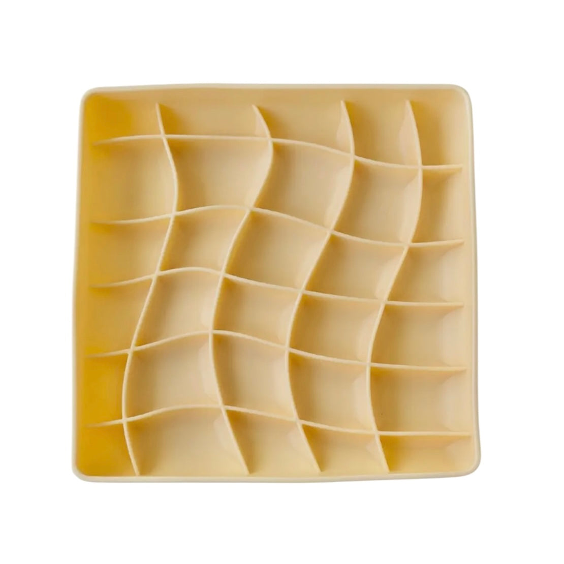 Wavies Slow Feeder Bowl | Clementine