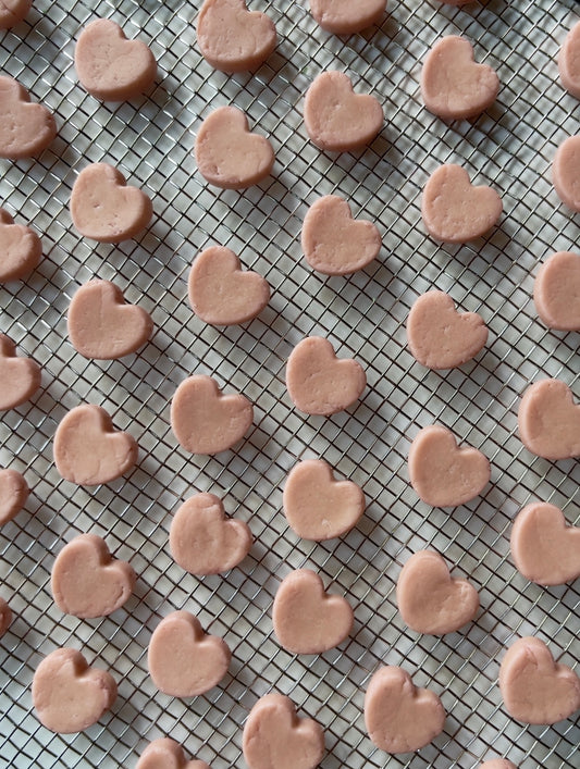 Textured Pinky Hearts